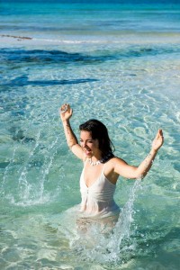 cenote splashing