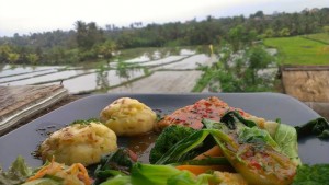 a perfectly delicious meal in exotic Bali 