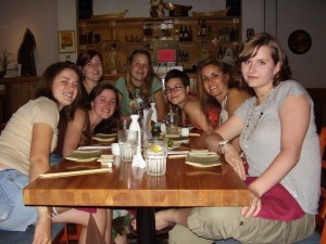 Love this shot from 2007!  I've always loved to bring friends together to eat...this one was a fav sushi spot in Madison, Wisconsin